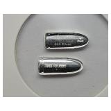 2 Grams .999 Fine Silver Bullet Design