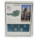Austria Foreign Coins & DIsplay Pack