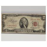 1953 A Red Seal 2 Dollar Note