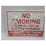 NEW NO SMOKING Sign 10"x14"