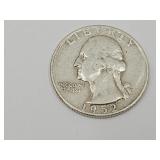 1952 SIlver Washington Quarter Coin