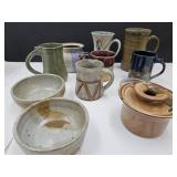 Large Lot of Signed Pottery,Smith, Muncie In,+