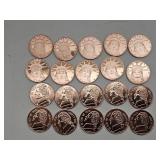 20 Ounces Premium Copper Rounds 2 Diff NEW Designs