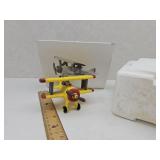 Snow Village Yellow Airplane