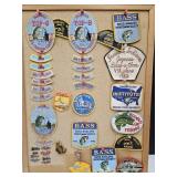 Fishing Patches on DIsplay Board 17x23 CAR PINS