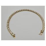 14k Gold Tennis Bracelet  7"