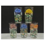 Vintage FORGET ME NOT Juice Glasses