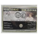 HIstoric US Coins Mercury Silver Dime 1916-1945