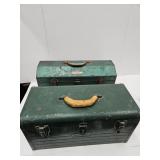 2 Metal Toolboxes  18" & 20" Long