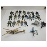 Lg Lot Lanard & Other 4" Military Action Figures