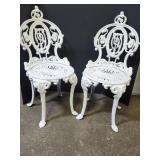 Cast Iron Chairs See Pics One with a Tiny Crack