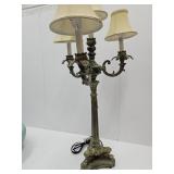 Vintage Candleabra Lamp Gothic Style 31" high