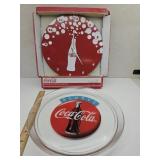 Coca Cola Clock & Tray