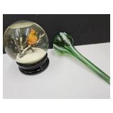 Cardinal Water Globe & Art Glass Waterer