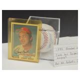 Authentic JOHNNY BENCH Sign Baseball NO COA