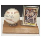 PETE ROSE Authentic Signed Baseball & Card NO COA