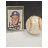 Authentic Signed Baseball WARREN SPAHN NO COA