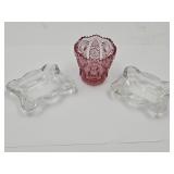 Fenton Glass Toothpickers & Vintage Ashtrays