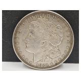 1921 D Silver Morgan Dollar Coin