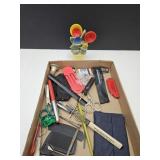 VTG Measuring SPoons w/Pottery Holder, Pens+