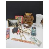McCoy Owl NO LID, Santa, Flower Frog +