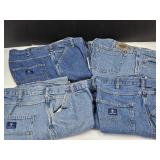 4 PR Blue Ridge &RK Jeans 34 x 31, One pr 34 x32
