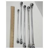 8mm -19mm Swivel Ratchet  5 pc Wrench Set