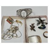 Whiting & Davis Cameo Bracelet, Costume Jewelry