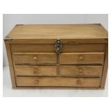 22" W Wooden 5 Drawer Chest for Tools, Crafts, Etc