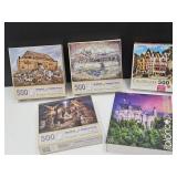 5 Jigsaw 500 PC Puzzles