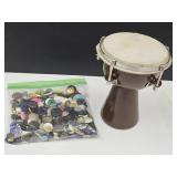 6" Drum & Buttons