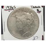1926 S Silver Peace Dollar Coin