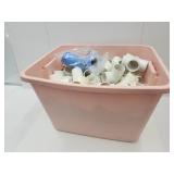 Tote w Lot  PVC Plumbing Fittings 1 1/2"& 2"