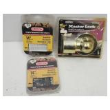 New Trailer Coupler Lock w Key & Chain Saw Chain