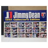 1992 Jimmy Dean MLB UNCUT Baseball Cards