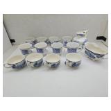 Lot Johnson Brothers + Cups, Gravy Boat, Pitcher