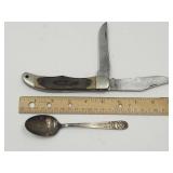 W M Rogers Mt Vernon Va,   Spoon & Charade Knife