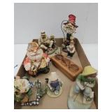 Lot of Fishing Decor & Wood Box