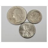 1990 Nickel Plated Penny & 