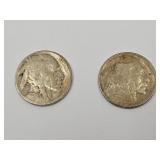 1919 Buffalo Nickel & Unmarked Nickel Coins