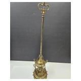 21"h Antique Italian Brass Bouilette Lamp