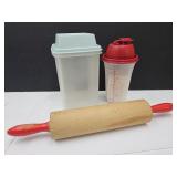 VTG Rolling Pin & Tupperware