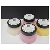 4 NEW Body Scrubs, Sugar Plum, Sunshine+