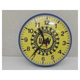 Plastic UAW Clock 13" Diameter