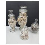 VTG Jars w/Seashells SEE SIZES