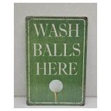 New Golf Metal Sign 8" x 12"