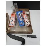 Poker Chips, Magnifier, Knife & Bar Ware