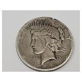 1924 S Silver Peace Dollar Worn Condition