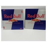 2 Double Sided Red Bull 10 by 10" Signs