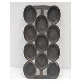 Cast Iron H & E Cornbread Pan #8